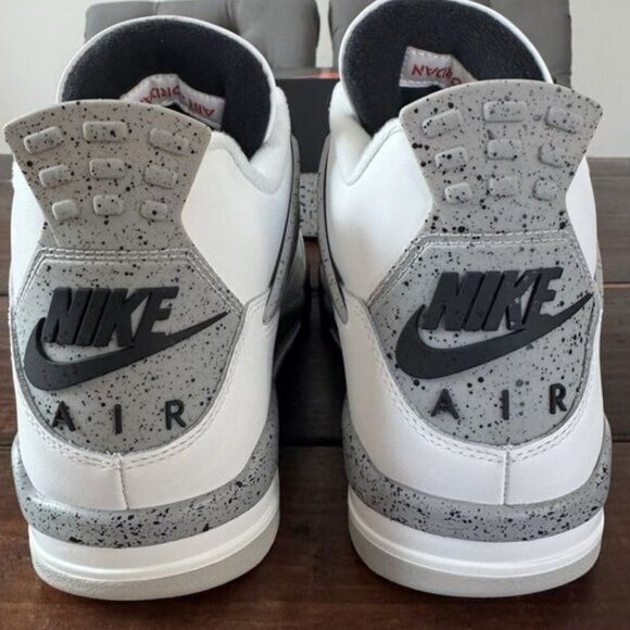 Air Jordan Retro 4 White Cement Shoes - Picture 4 of 9
